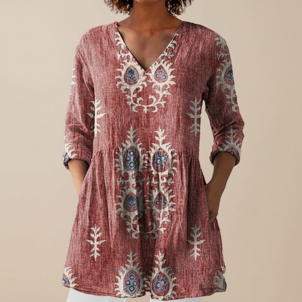 Blair | Long Printed Blouse