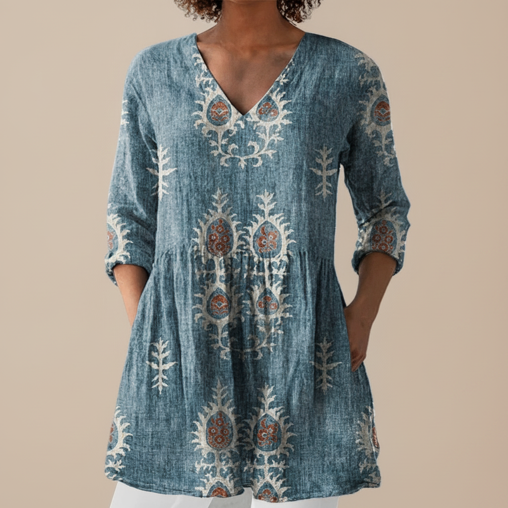 Blair | Long Printed Blouse