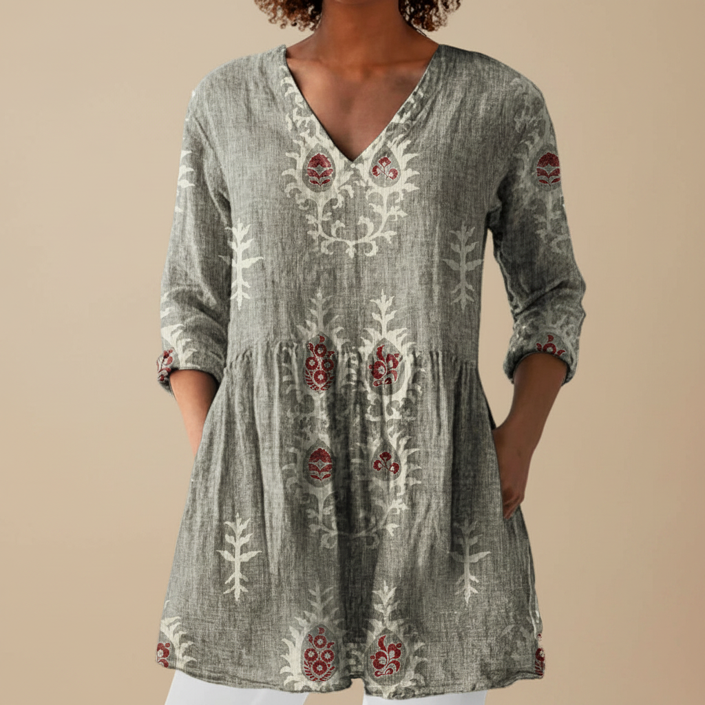 Blair | Long Printed Blouse