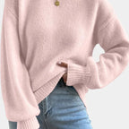 Mae | Crew Neck Jumper with Puff Sleeves