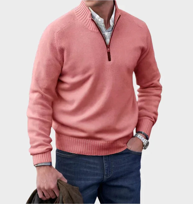 Malik | Elegant Zip-Up Jumper