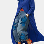 Céliane | Wide Leg Denim Dress and Trousers Set