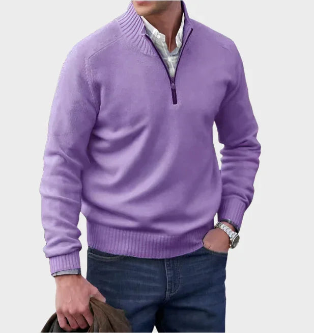 Malik | Elegant Zip-Up Jumper