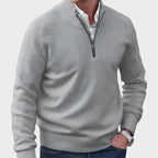 Malik | Elegant Zip-Up Jumper