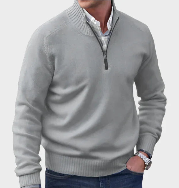 Malik | Elegant Zip-Up Jumper