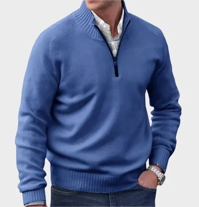 Malik | Elegant Zip-Up Jumper