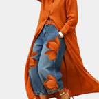 Céliane | Wide Leg Denim Dress and Trousers Set