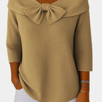 Lúa | Warm and feminine jumper with a bow