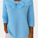 Lúa | Warm and feminine jumper with a bow