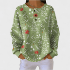 Ingrid | Green Christmas Tree Jumper - Eleanor York