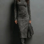 Sara | Velvet Midi Dress