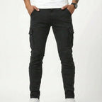 Denim | Elastic Cargo Trousers