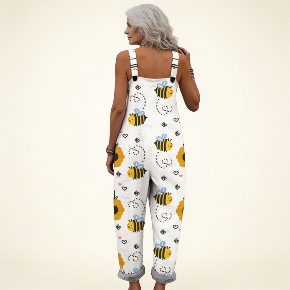 Victoire | Bright Country Bee-Print Jumpsuit