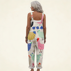 Marianne | Fresh Playful Bohemian-Print Jumpsuit