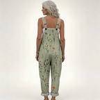 Claire | Bright Country Sage Floral Jumpsuit