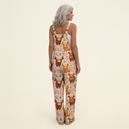 Bérénice | Soft Bohemian Country-Print Jumpsuit