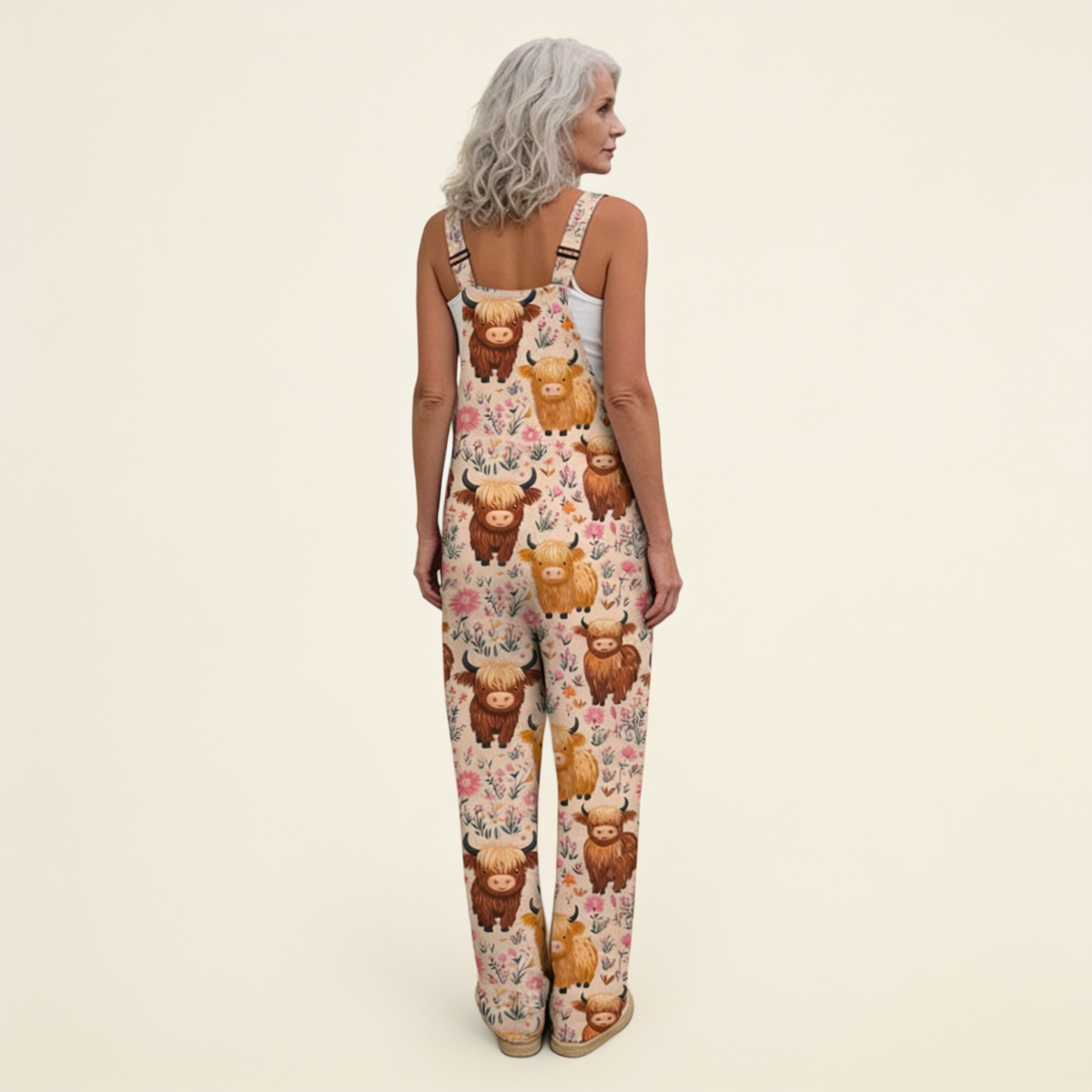 Bérénice | Soft Bohemian Country-Print Jumpsuit