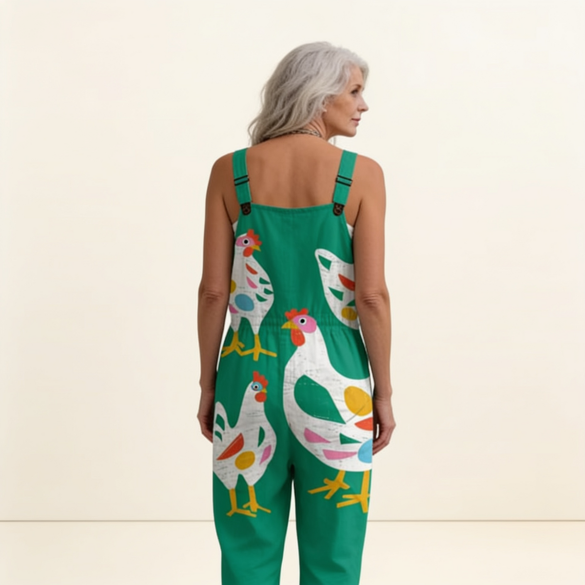 Apolline | Bright Playful Meadow Green Jumpsuit