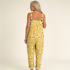 Élodie | Bright Sunlit Bee-Print Jumpsuit