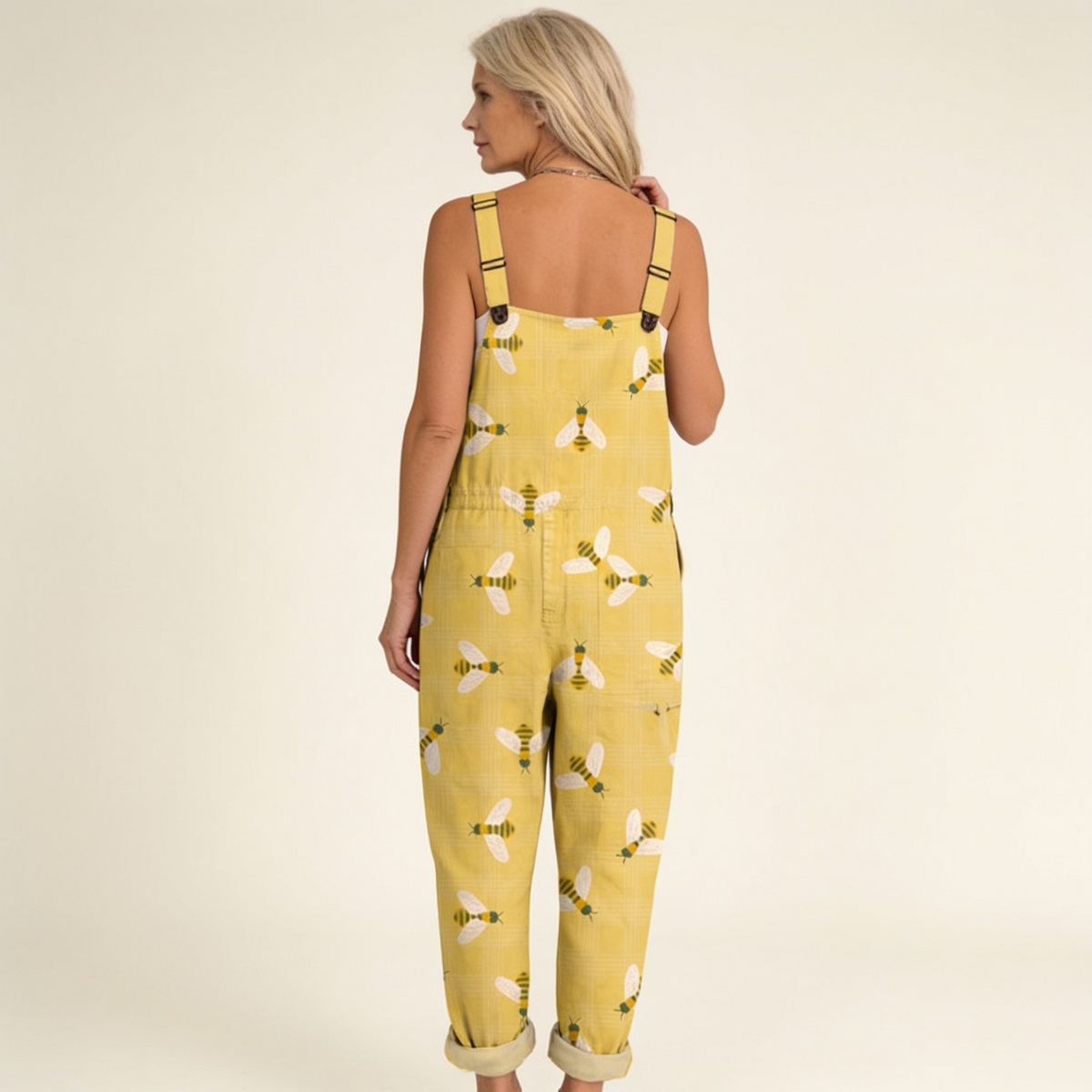 Élodie | Bright Sunlit Bee-Print Jumpsuit