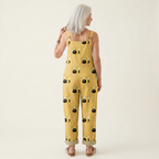 Solène | Cheerful Sunlit Bee-Print Jumpsuit