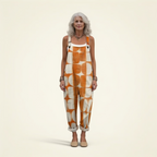 Cléophée | Radiant Retro Sun-Print Jumpsuit