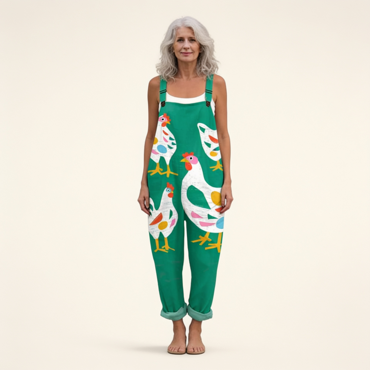 Apolline | Bright Playful Meadow Green Jumpsuit