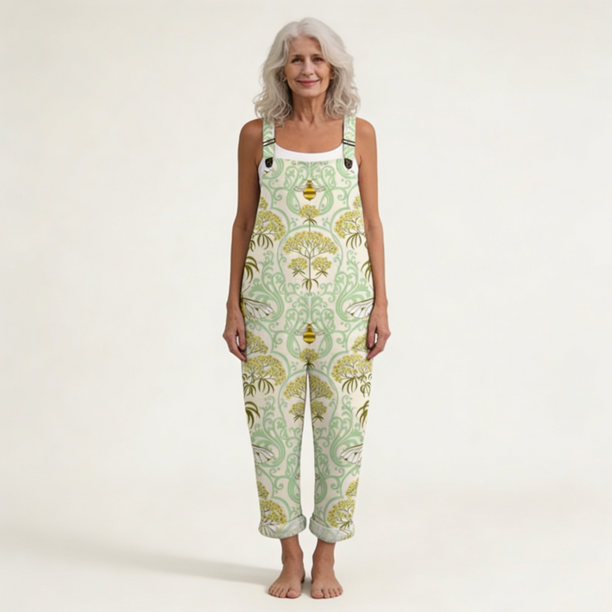 Jasmine | Harmonious Floral Arabesque Jumpsuit