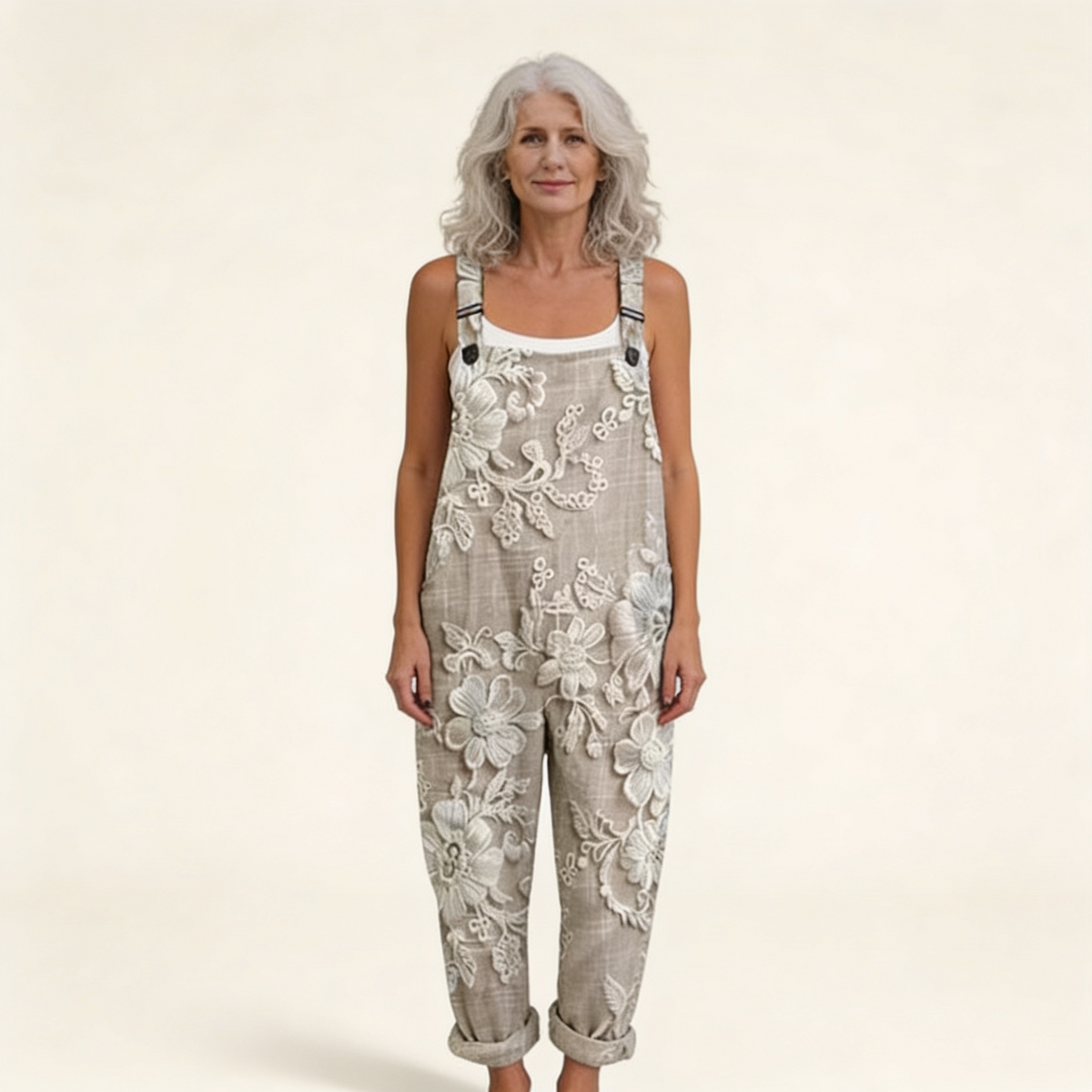 Sophie | Bright Refined Embroidered Floral Jumpsuit