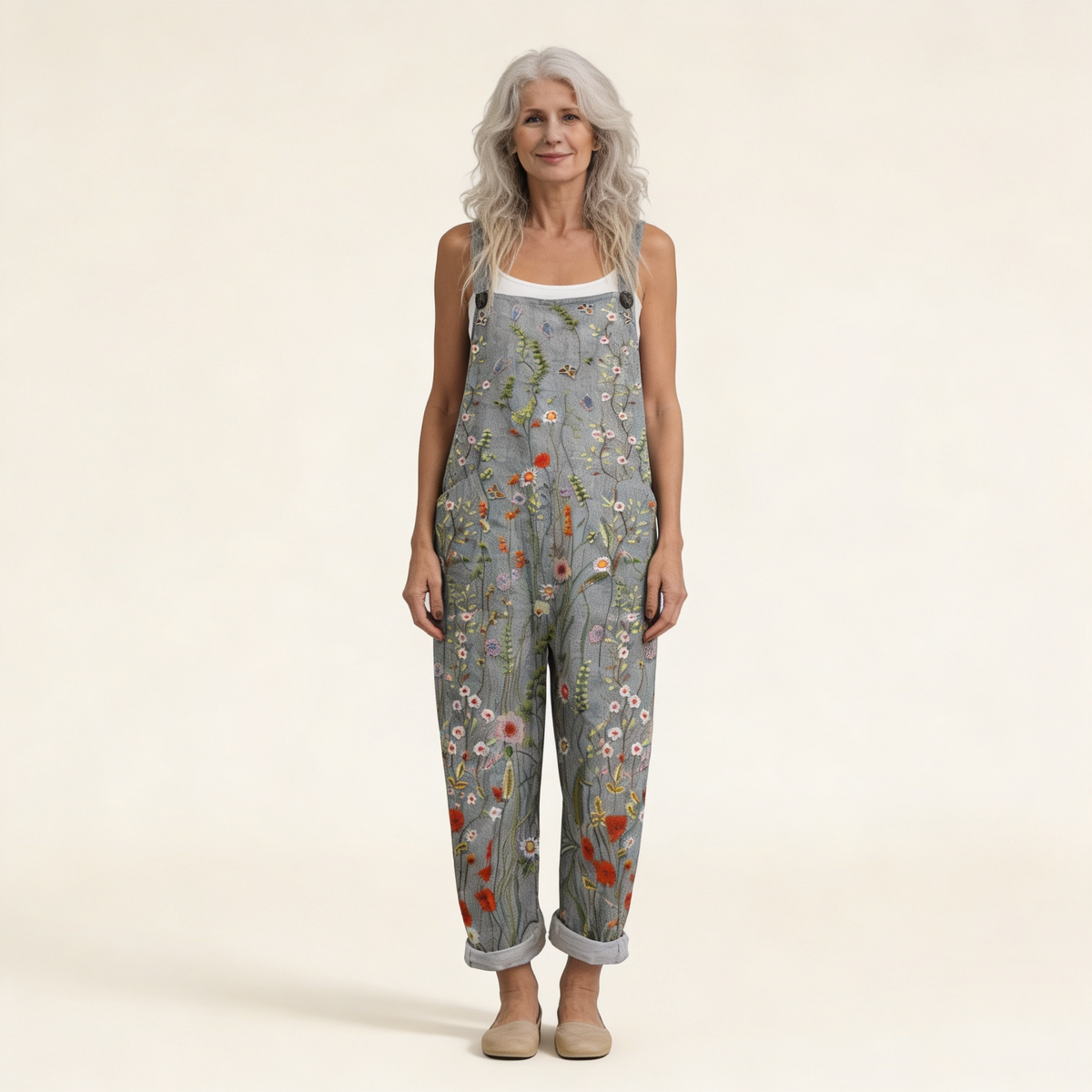 Adeline | Bright Bohemian Country Floral Jumpsuit