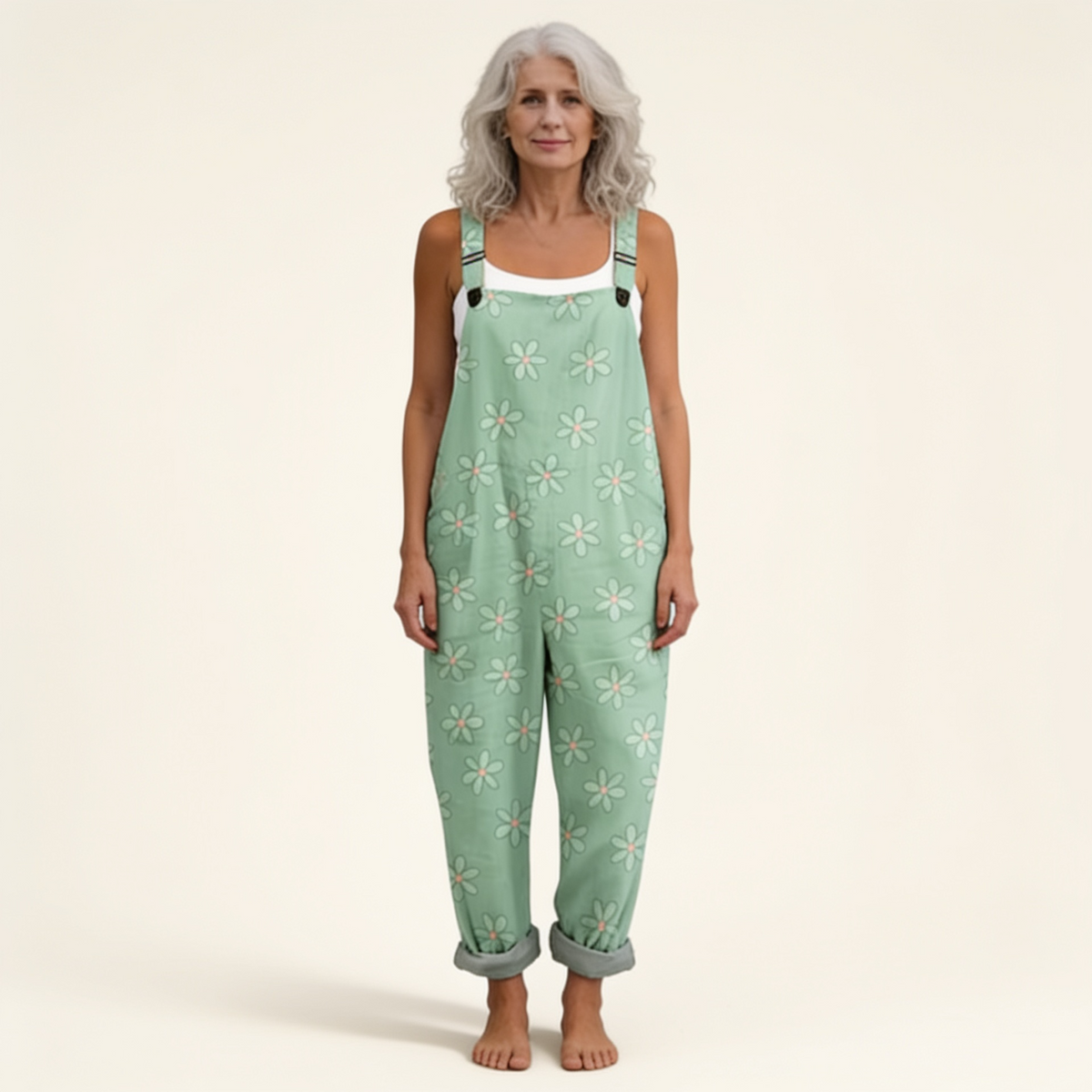 Clémence | Bright Pastel Bohemian Floral Jumpsuit