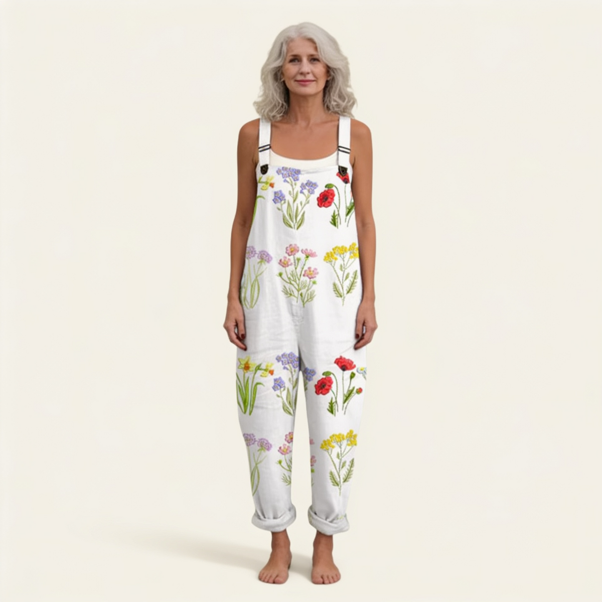Clémence | Bright Delicate Country Floral Jumpsuit