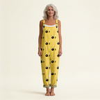 Solène | Cheerful Sunlit Bee-Print Jumpsuit