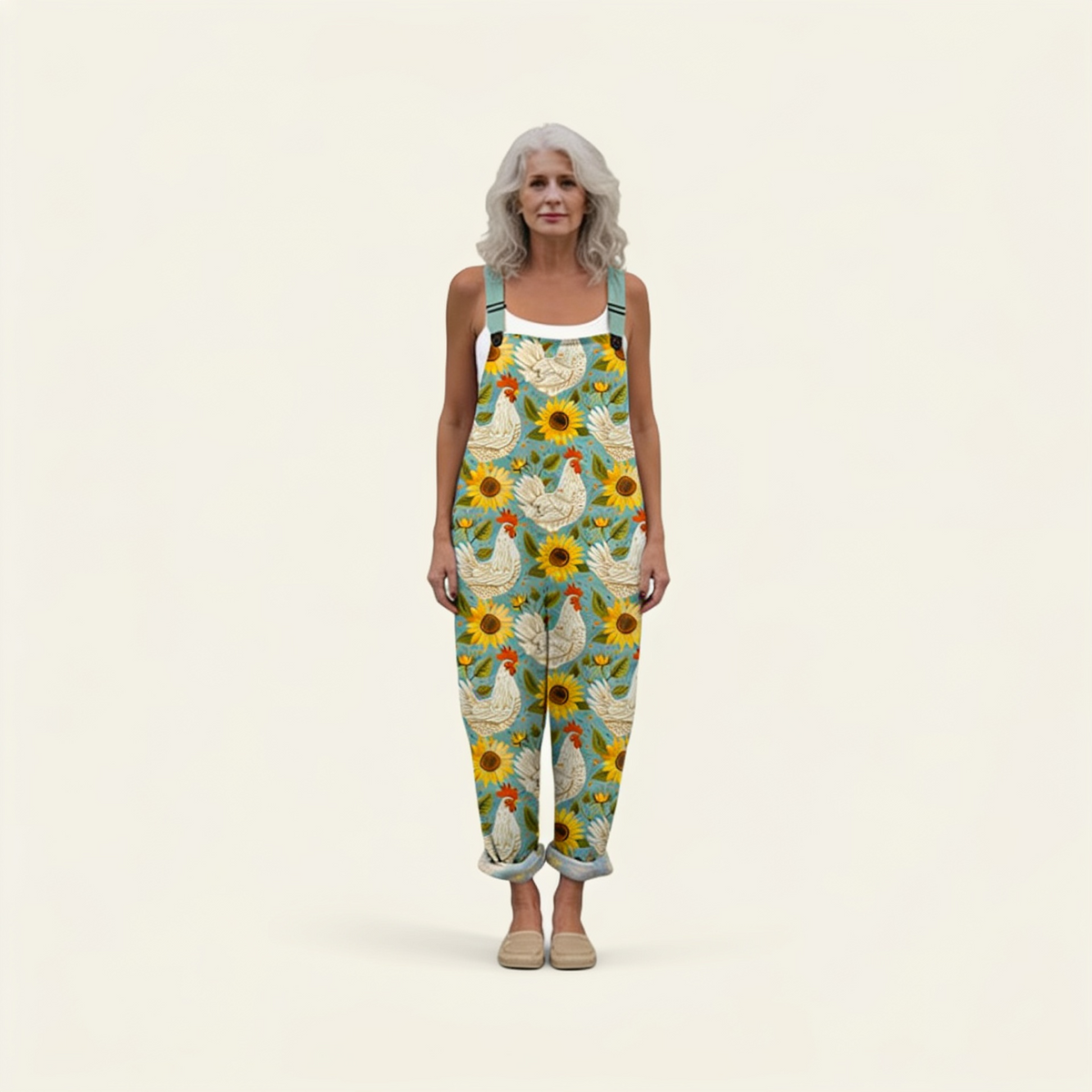 Élodie | Radiant Country Sunflower Jumpsuit