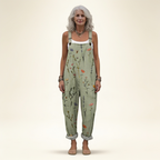 Claire | Bright Country Sage Floral Jumpsuit