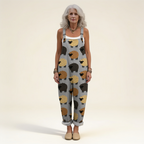 Amandine | Soft Rustic Sheep-Print Jumpsuit
