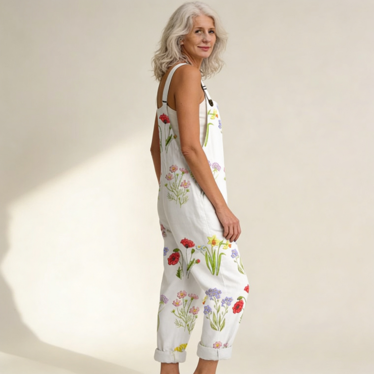 Élodie | Bright Bohemian Wildflower Jumpsuit