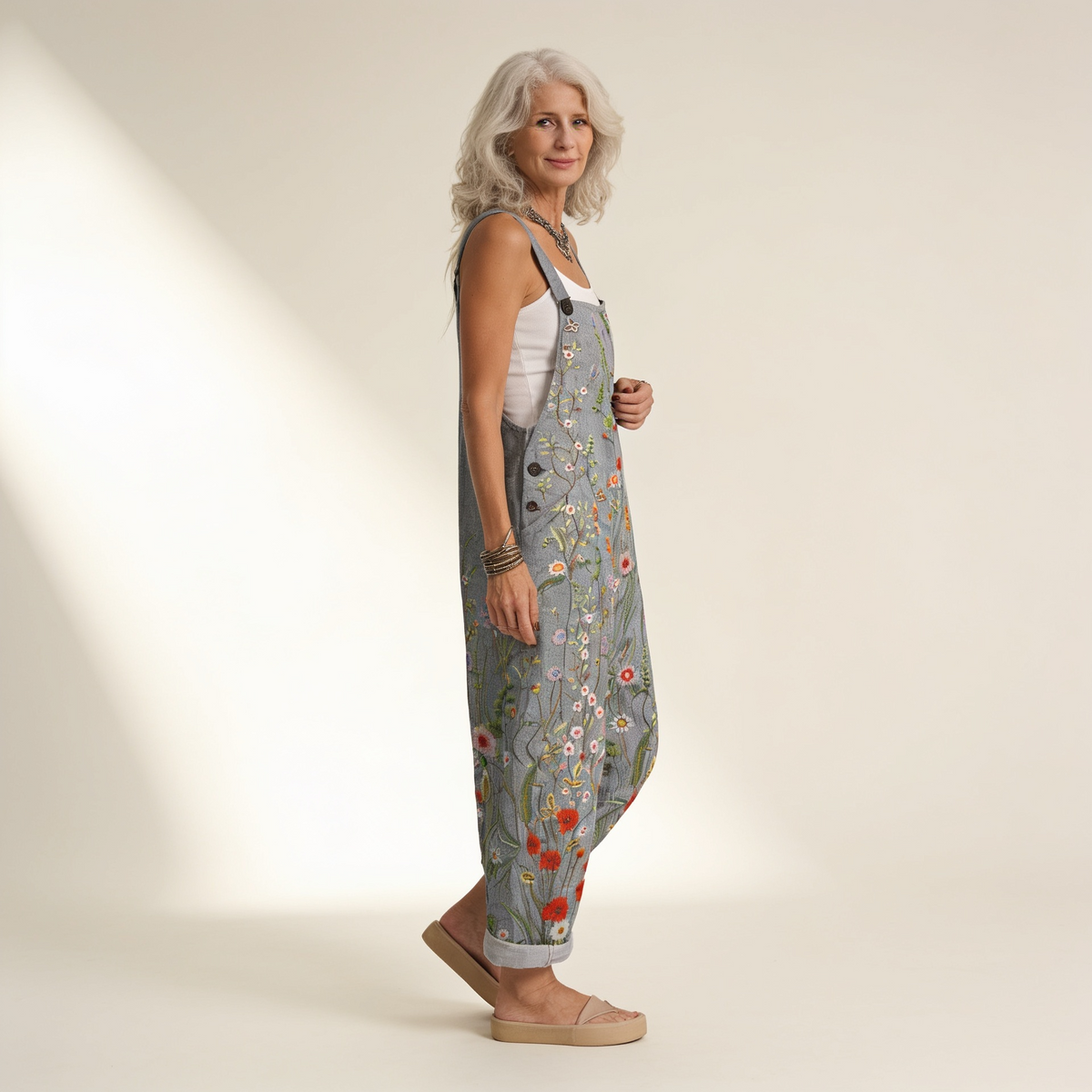Adeline | Bright Bohemian Country Floral Jumpsuit