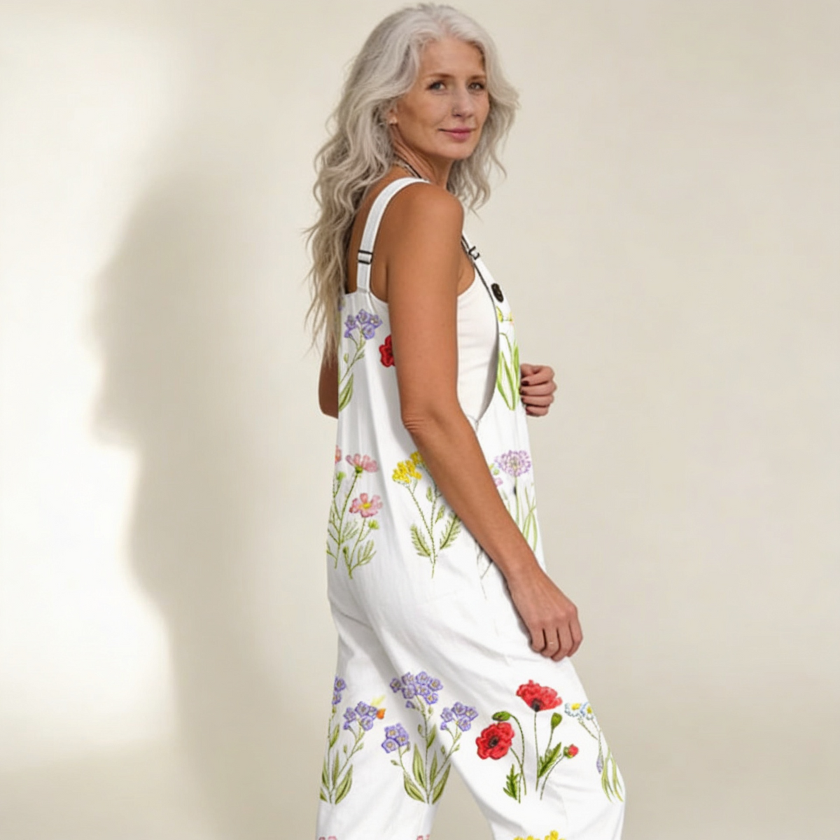 Clémence | Bright Delicate Country Floral Jumpsuit
