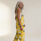 Solène | Radiant Spring Bee-Print Jumpsuit