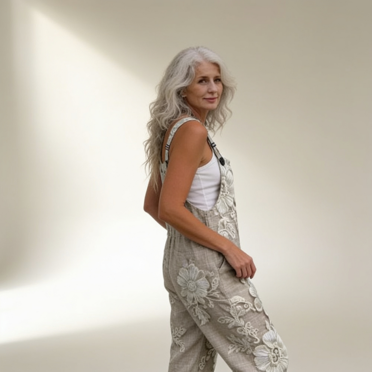 Sophie | Bright Refined Embroidered Floral Jumpsuit