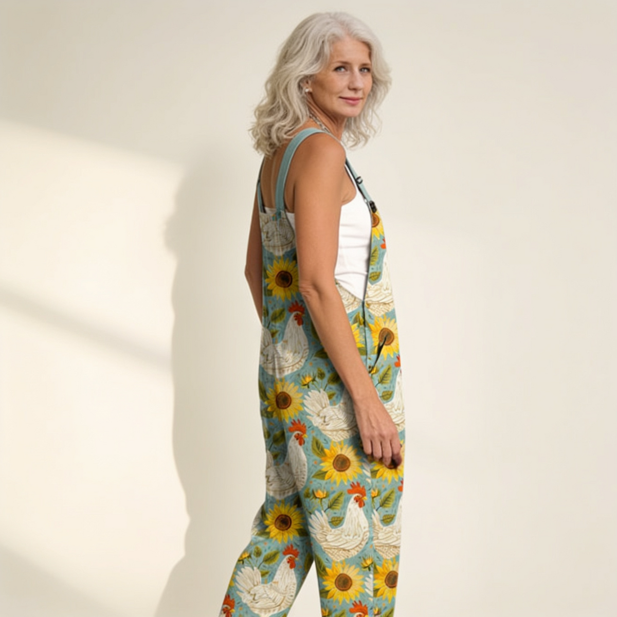 Élodie | Radiant Country Sunflower Jumpsuit
