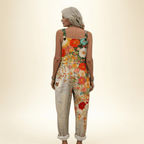 Margaux | Bright Artistic Floral Jumpsuit - Eleanor York