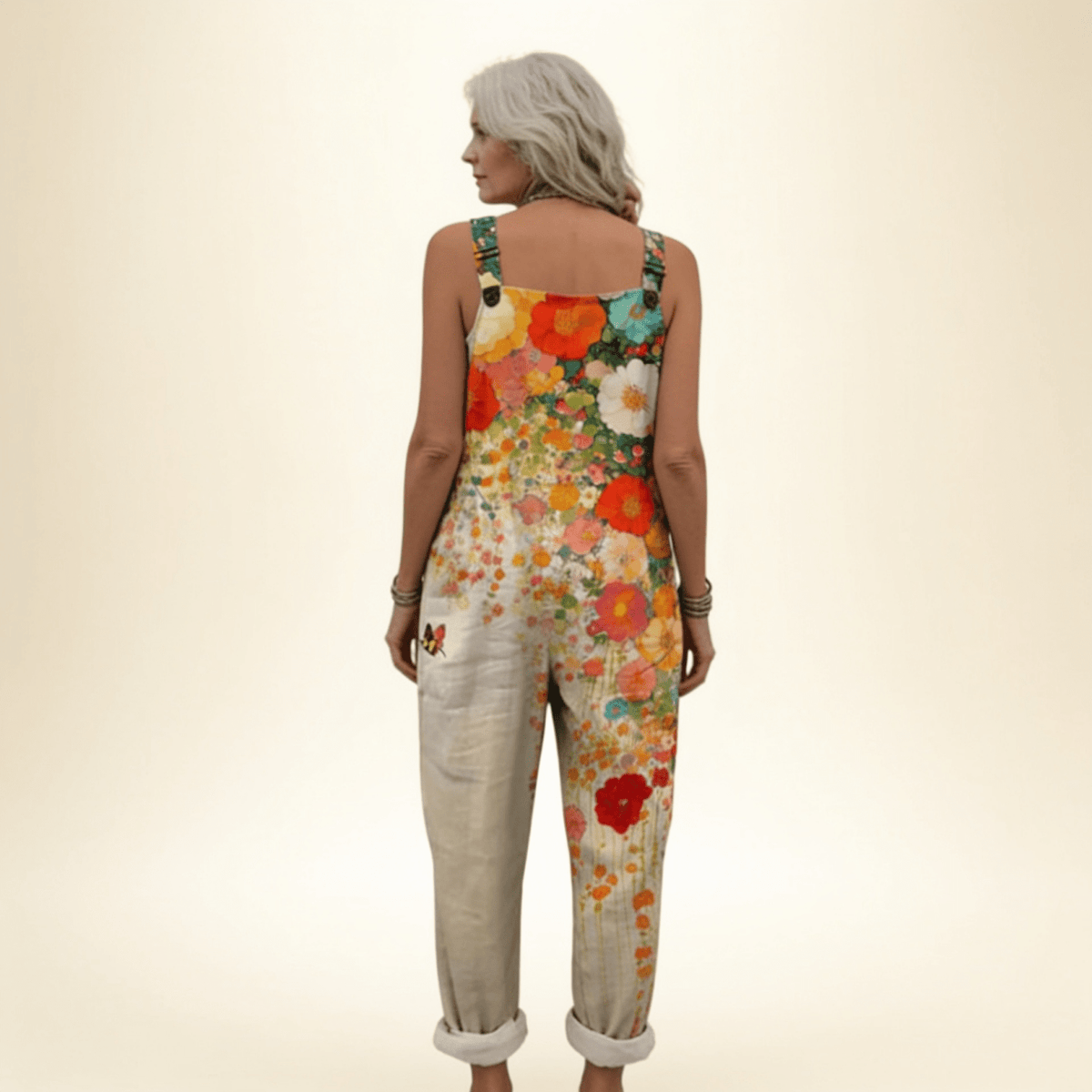 Margaux | Bright Artistic Floral Jumpsuit - Eleanor York