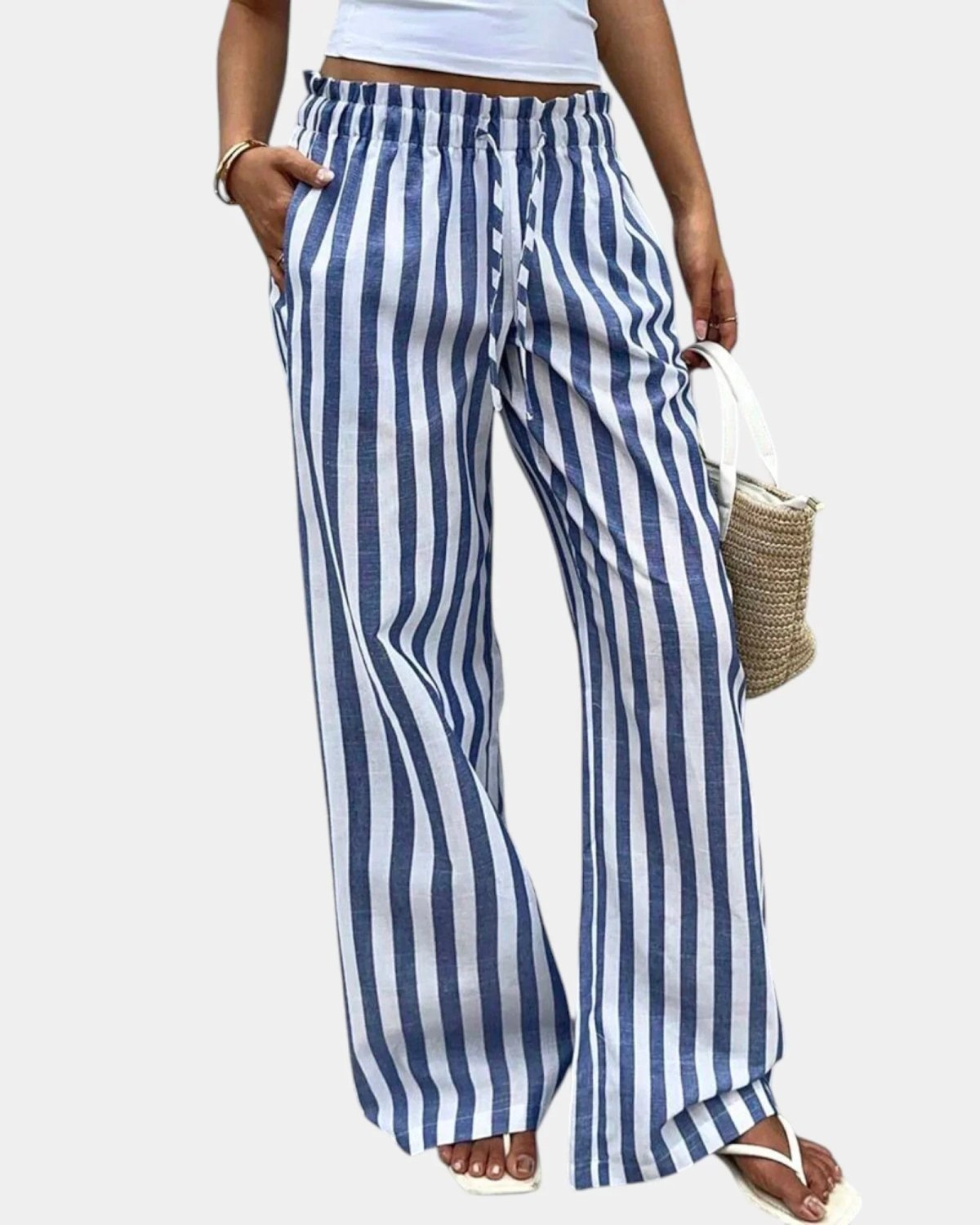 Marguerite | Striped Trousers