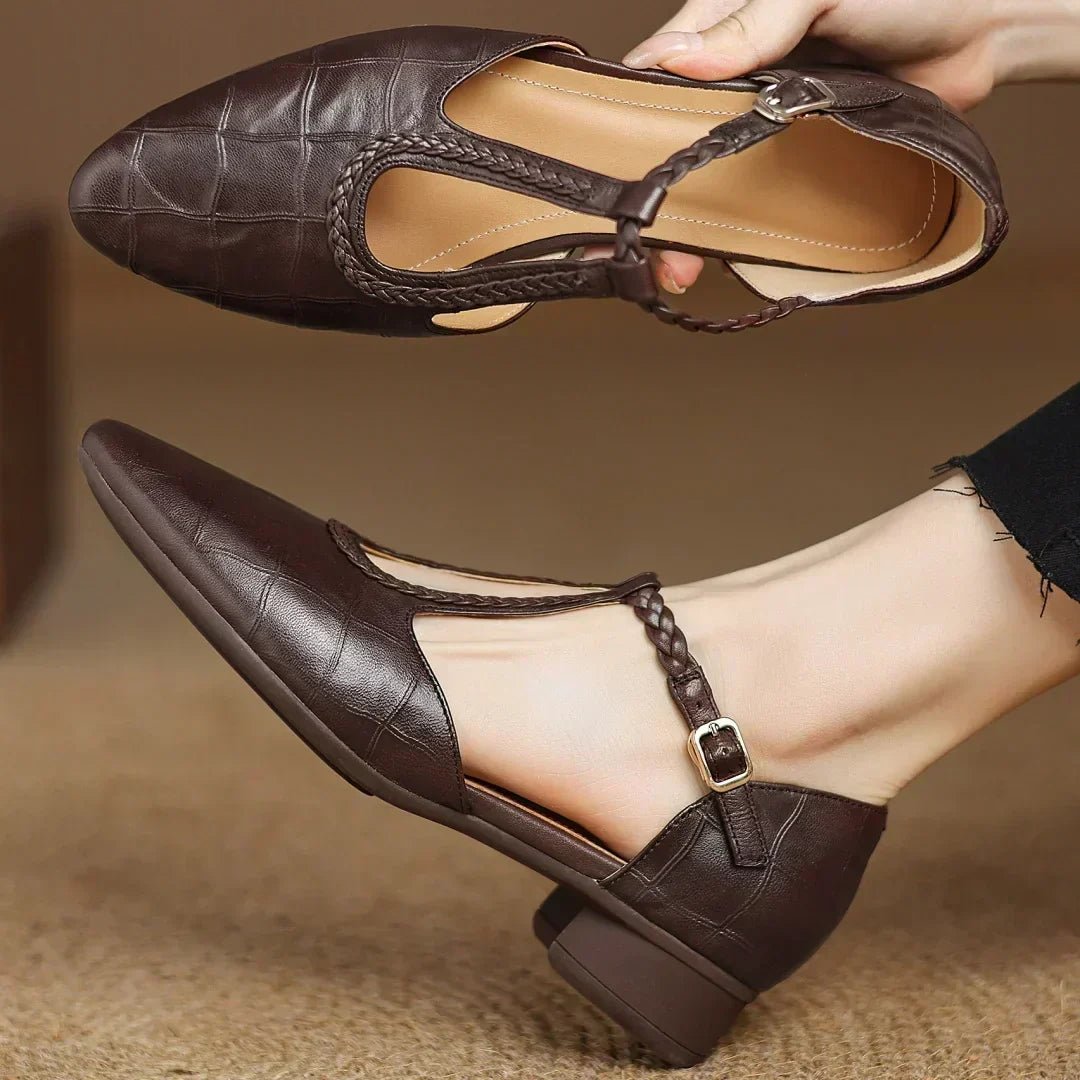 Risla | Women's T-Bar Mary Jane Shoes - Eleanor York