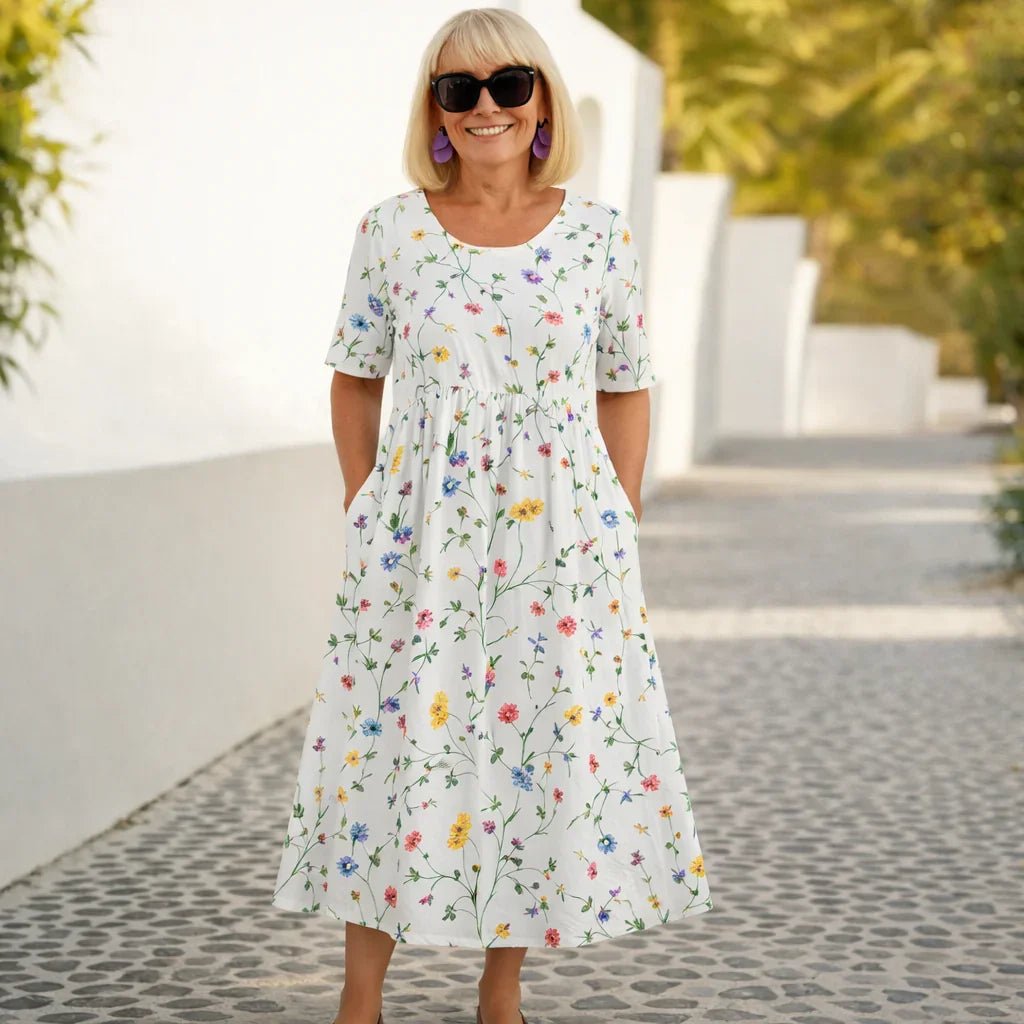 Robin | Floral Midi Dress