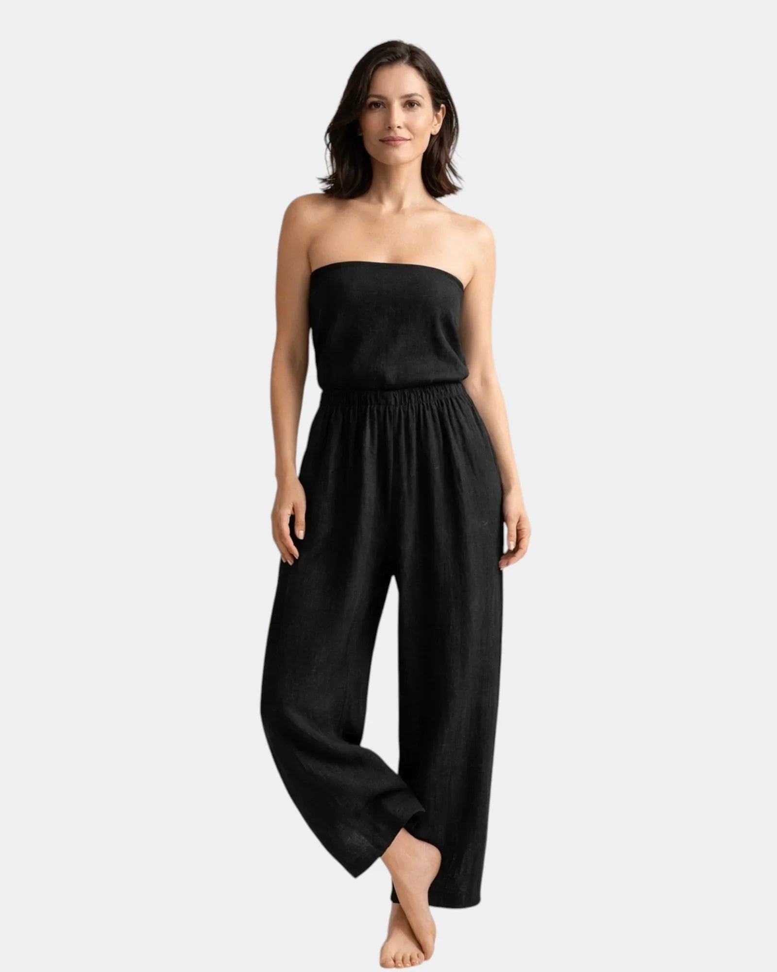 Alix | Cotton and linen trousers