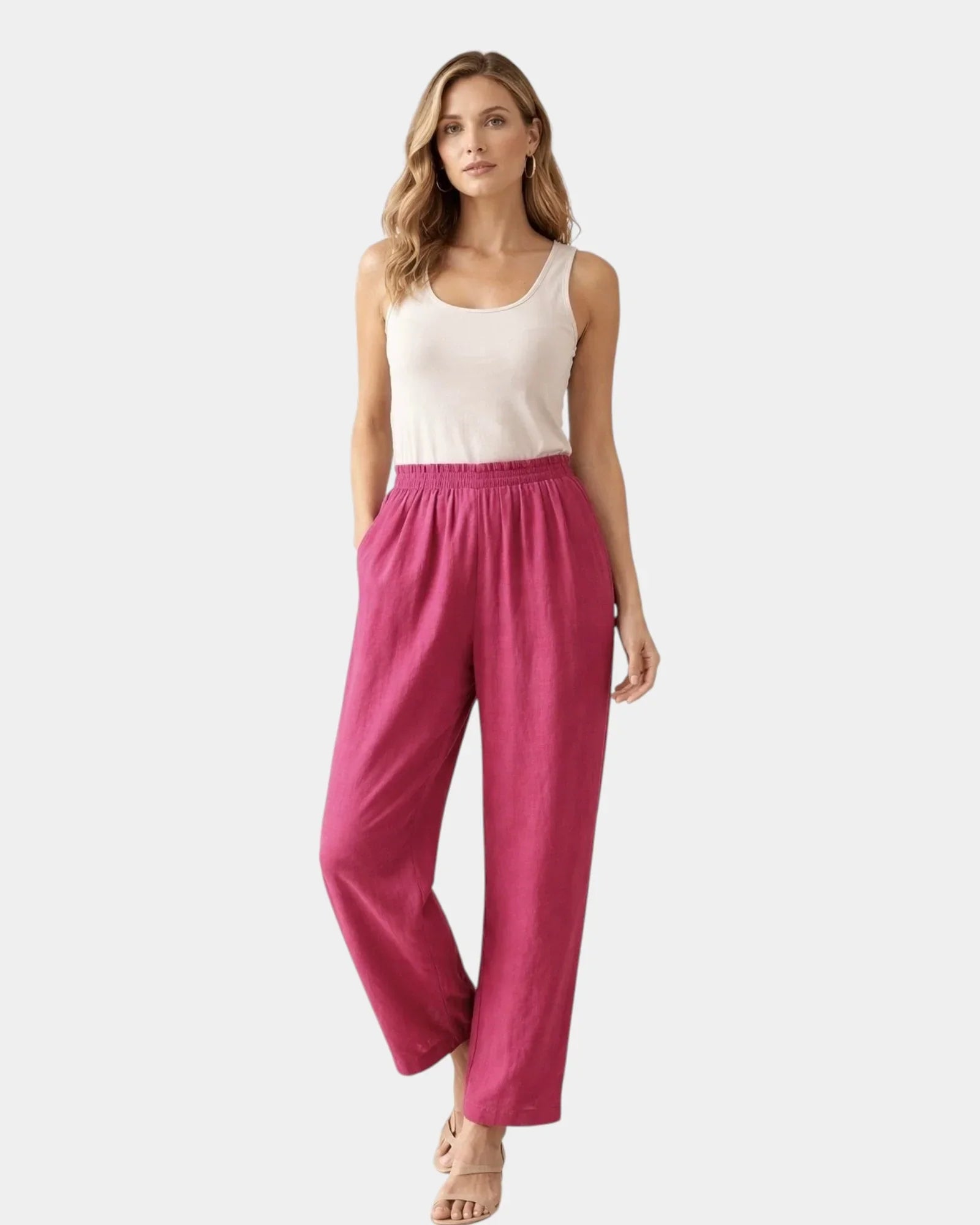 Alix | Cotton and linen trousers