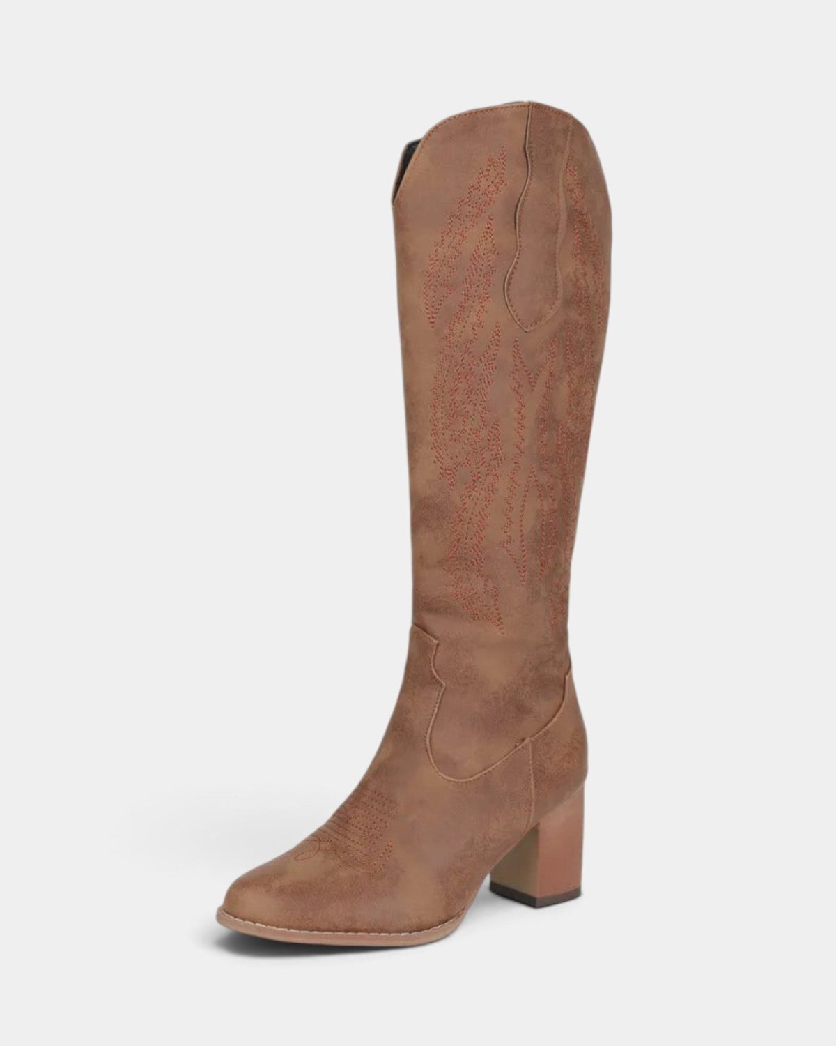 Valysia | Brown Cowboy Boots